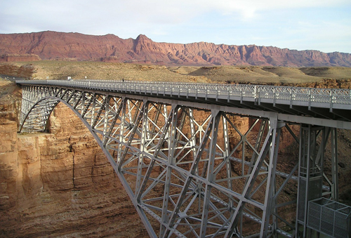 A truss bridge